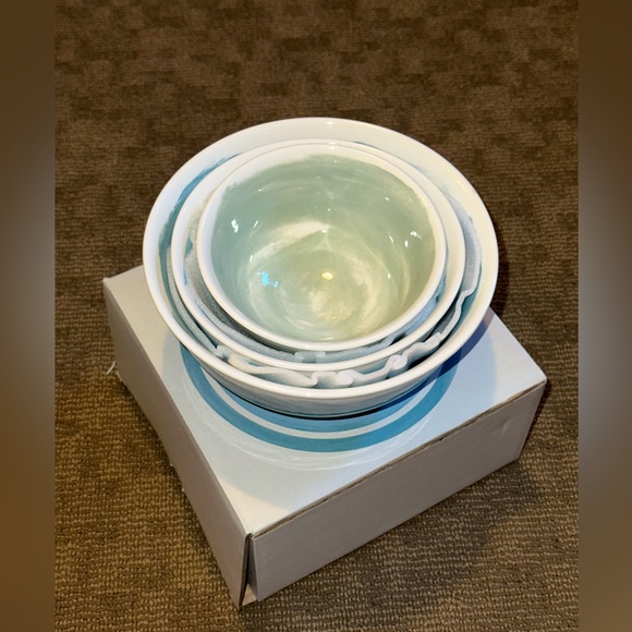 Anthropologie Pepper + Vetiver Nesting Bowls Erin Wolf Set 3 Oceania Ser… - Picture 2 of 4